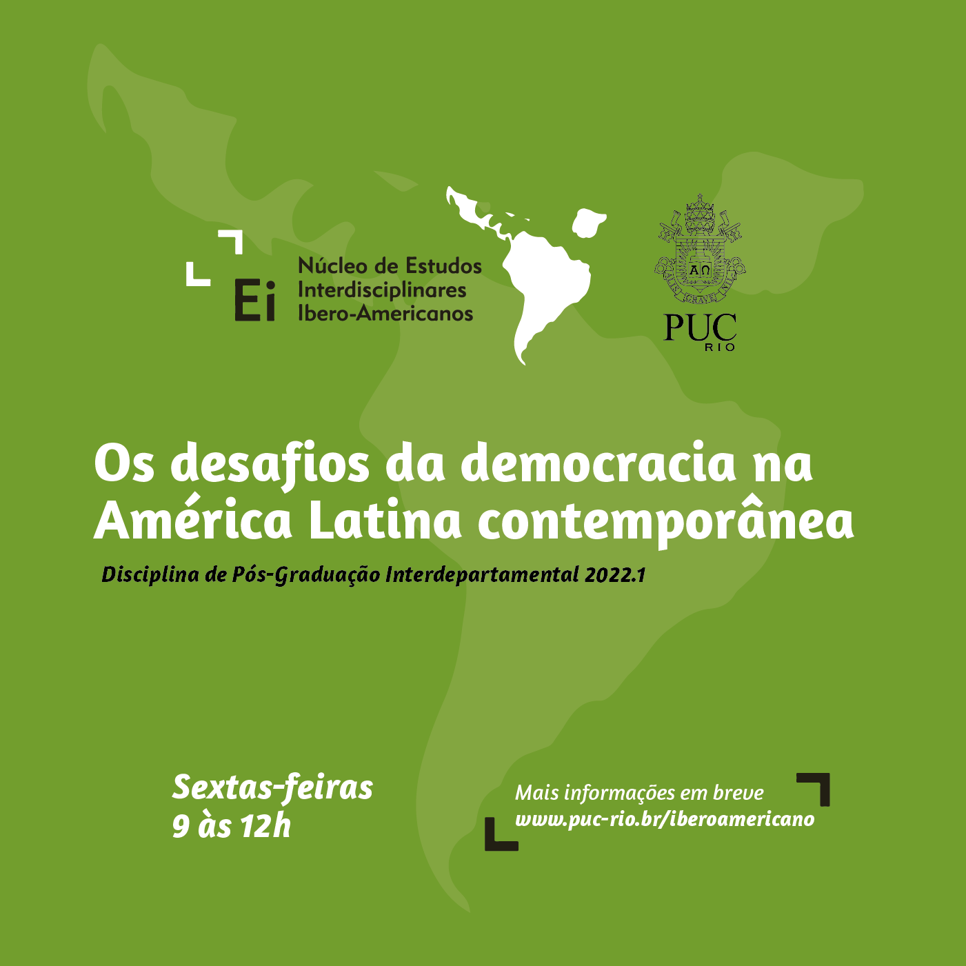 Disciplina de Pós-Graduação 2022.1 — Os desafios da democracia na América Latina contemporânea